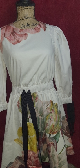 Ted Baker Tuleela Tranquility Print Dress, White - Picture 3 of 7